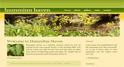 Desktop Screenshot of humminnhaven.com