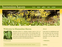 Tablet Screenshot of humminnhaven.com